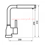 Vòi Rửa Chén Carysil G-0585